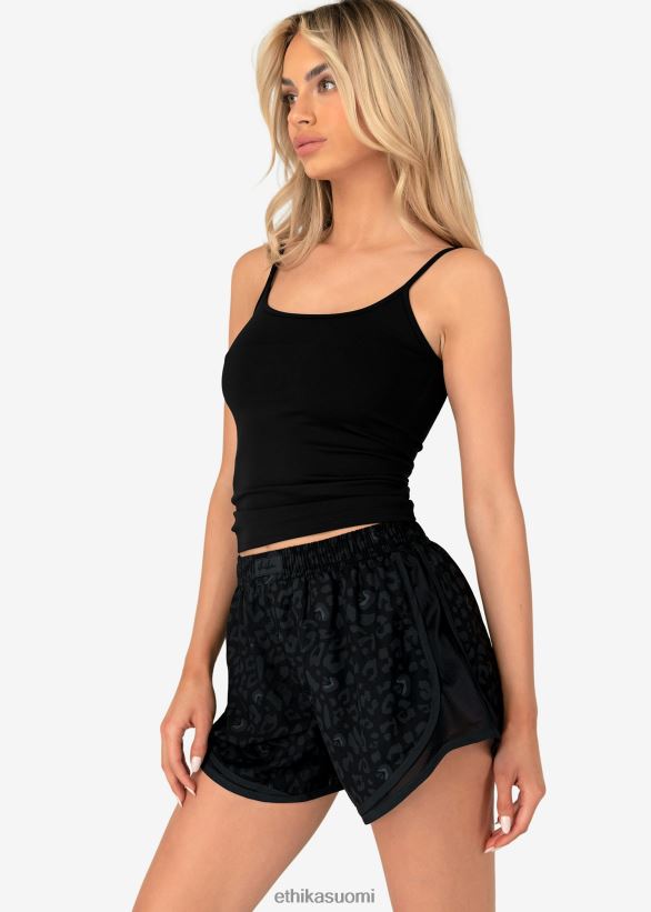 vaatetus Ethika lyhyt juoksu - musta leopardi naiset Z448DV1497