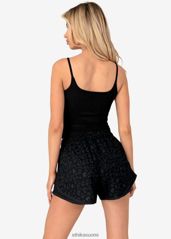 vaatetus Ethika lyhyt juoksu - musta leopardi naiset Z448DV1497
